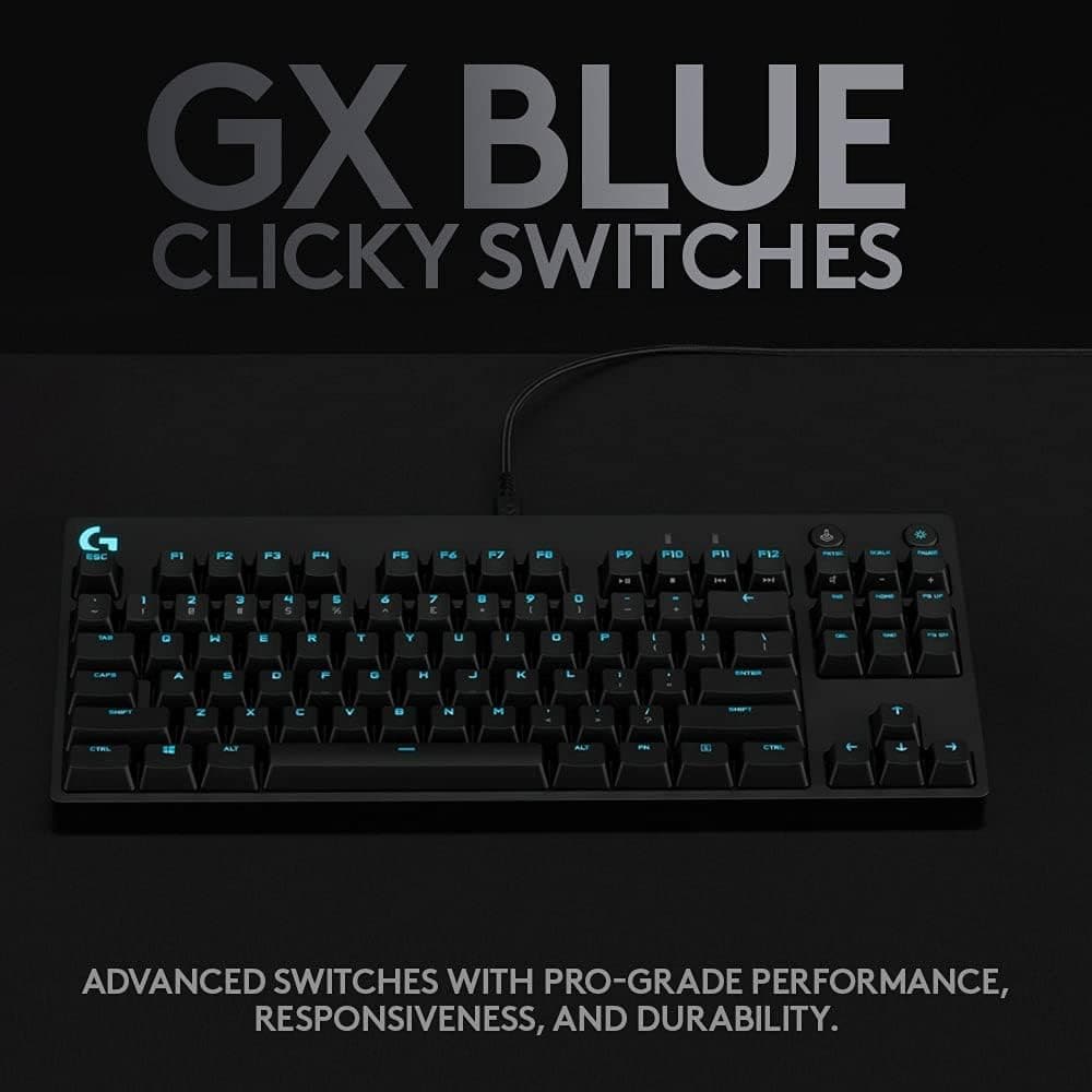 Buy Logitech,Logitech G PRO TKL Mechanical Gaming Keyboard - Design for esport Gaming, Detachable Micro USB Cable, QWERTY UK Layout - Black - Gadcet.com | UK | London | Scotland | Wales| Ireland | Near Me | Cheap | Pay In 3 | Keyboards